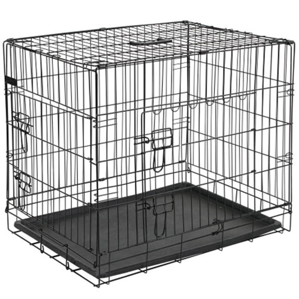 @Pet Hunde-Transportkäfig Metall 50,8 X 30,5 X 35,5 Cm Schwarz 15006