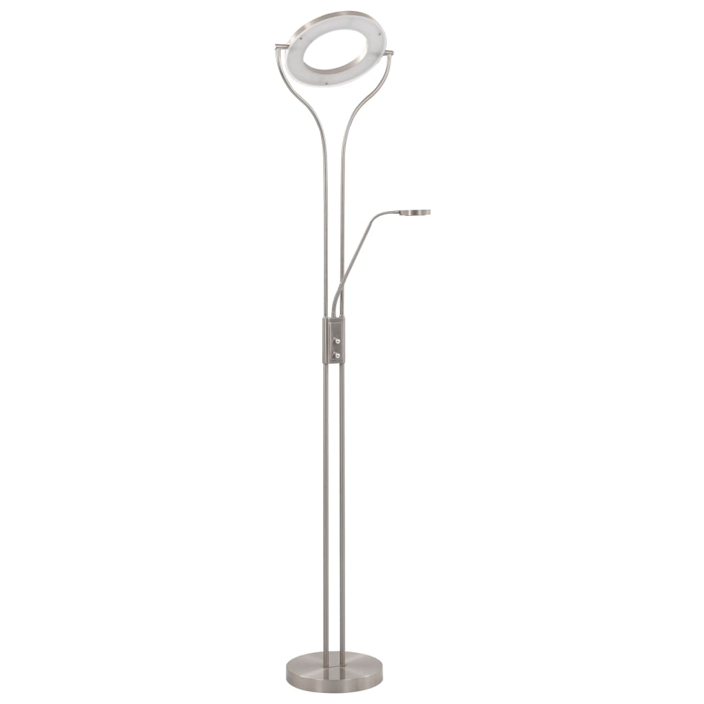 Stehlampe 18 W Silbern 180 Cm Dimmbar