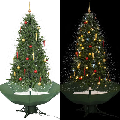 Schneiender Weihnachtsbaum Mit Schirmfuß 140 Cm