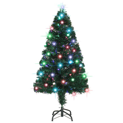 Weihnachtsbaum Mit Beleuchtung Und Ständer 120 Cm Glasfaser