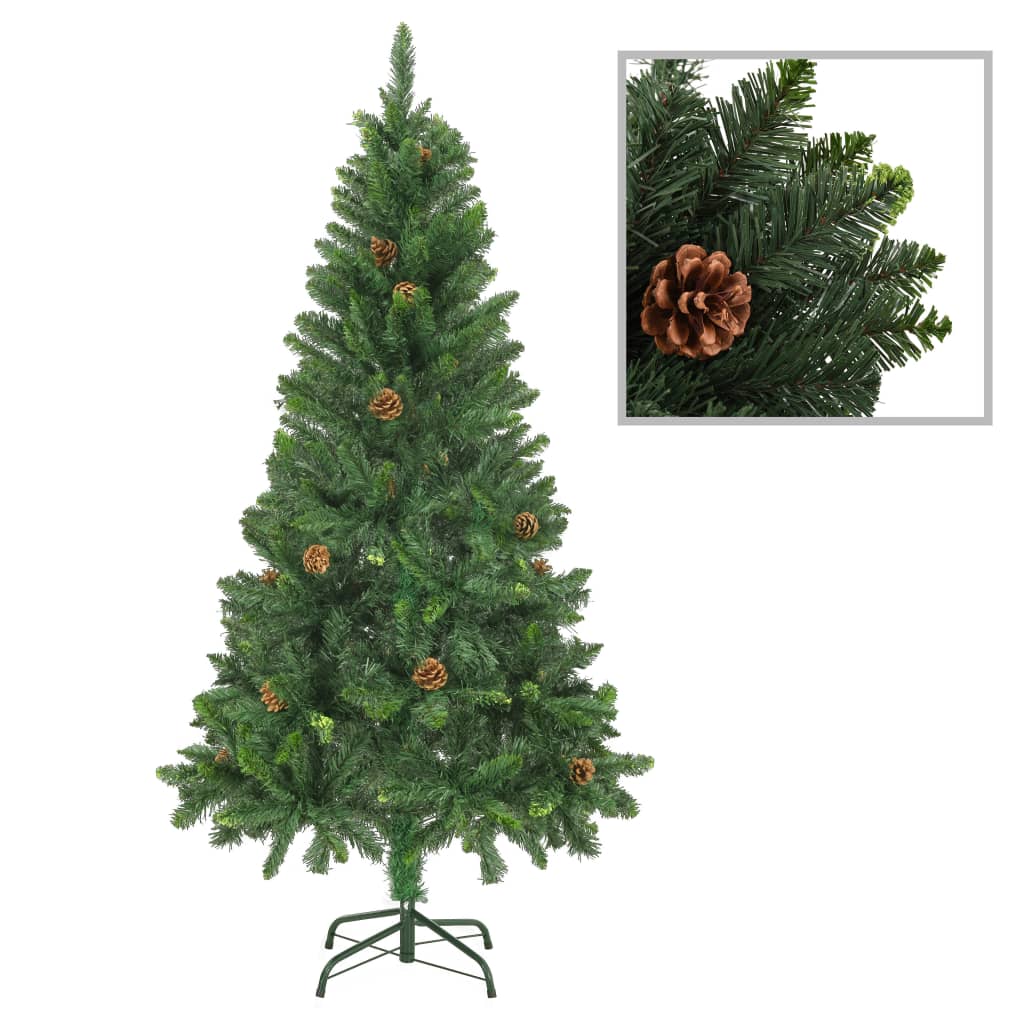 Künstlicher Weihnachtsbaum Mit Kiefernzapfen 150 Cm