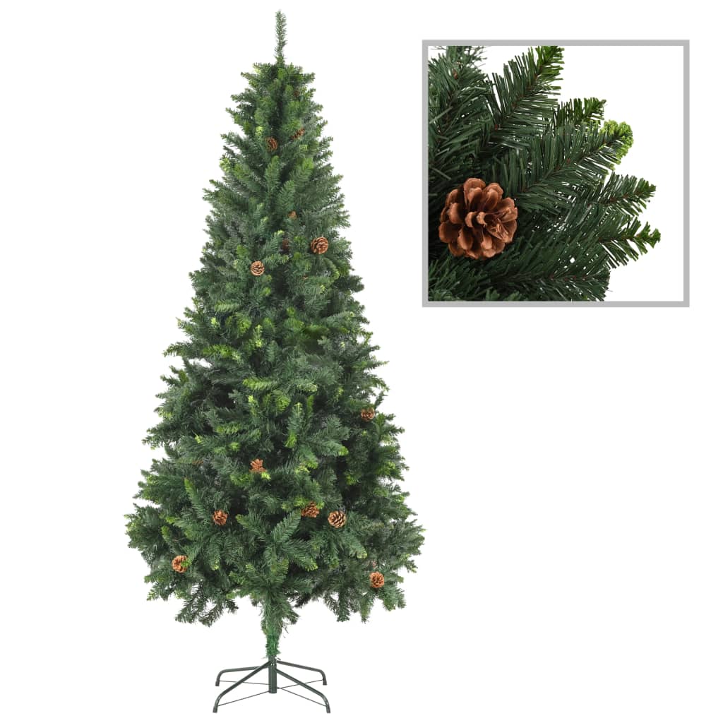 Künstlicher Weihnachtsbaum Mit Kiefernzapfen 150 Cm