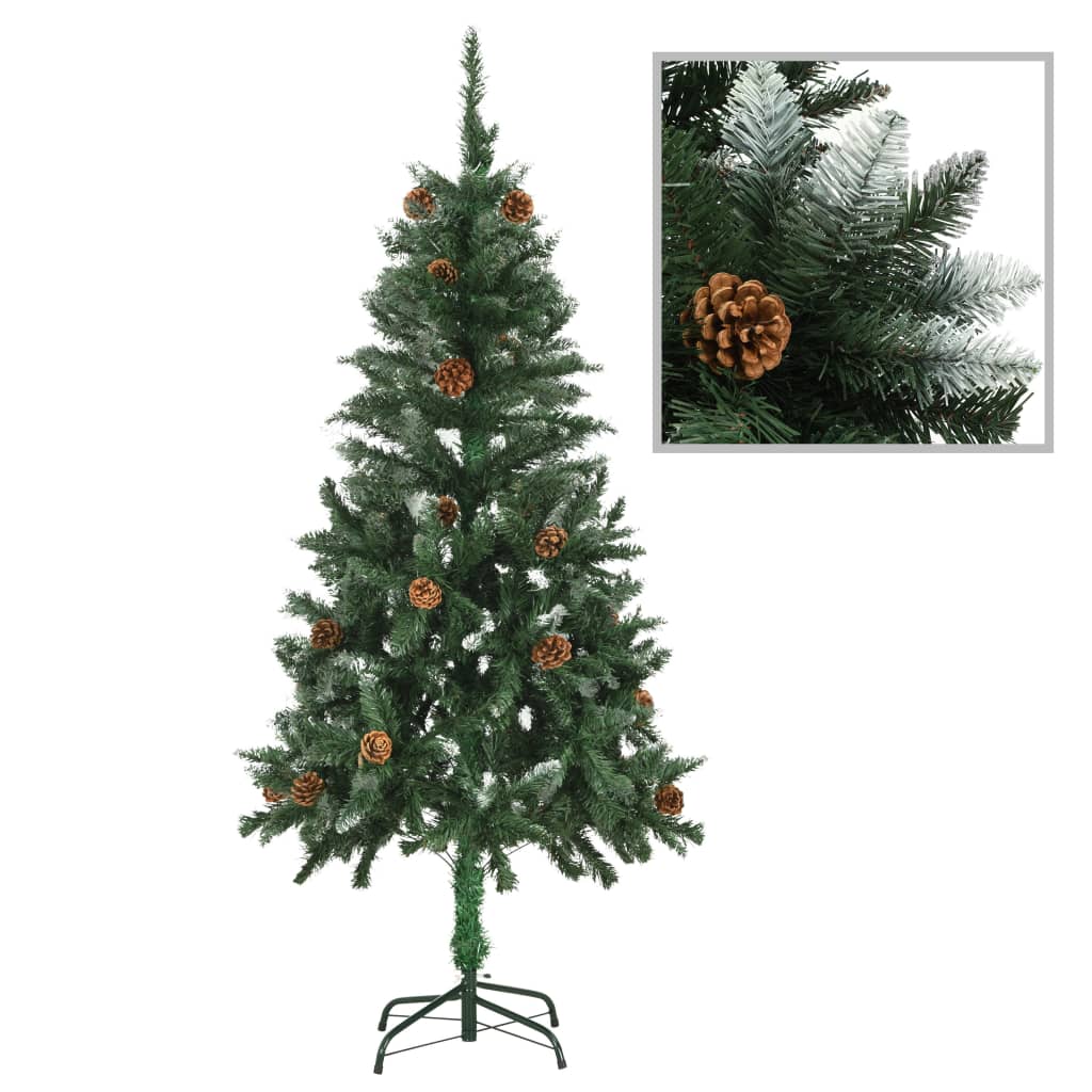 Künstlicher Weihnachtsbaum Mit Kiefernzapfen 150 Cm