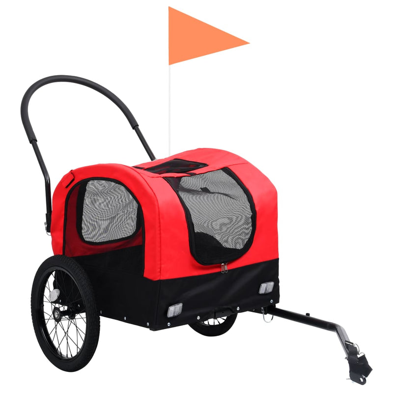 2-In-1 Fahrradanhänger Für Hunde Und Buggy