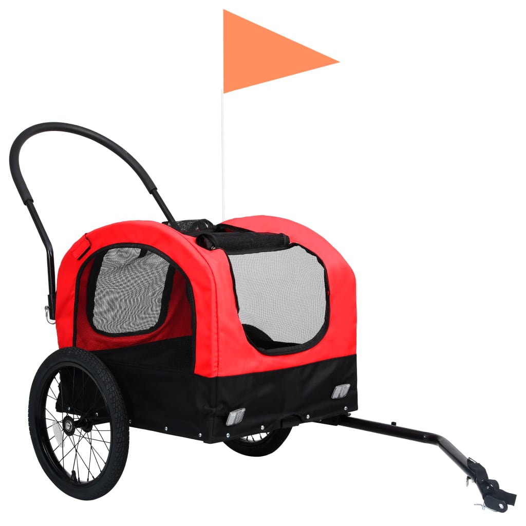 2-In-1 Fahrradanhänger Für Hunde Und Buggy