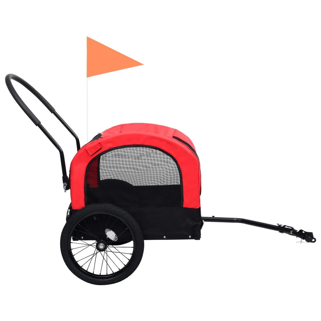 2-In-1 Fahrradanhänger Für Hunde Und Buggy