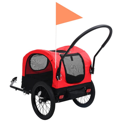 2-In-1 Fahrradanhänger Für Hunde Und Buggy