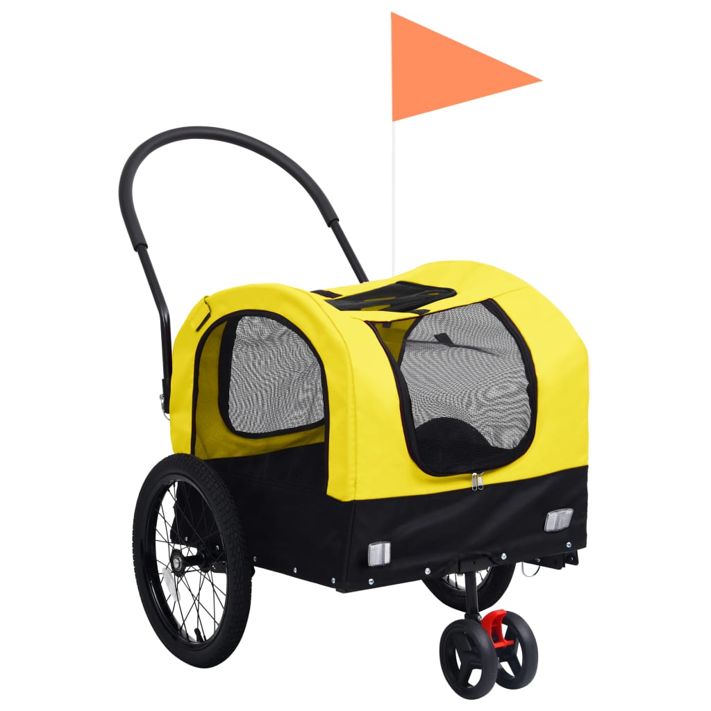 2-In-1 Fahrradanhänger Für Hunde Und Buggy