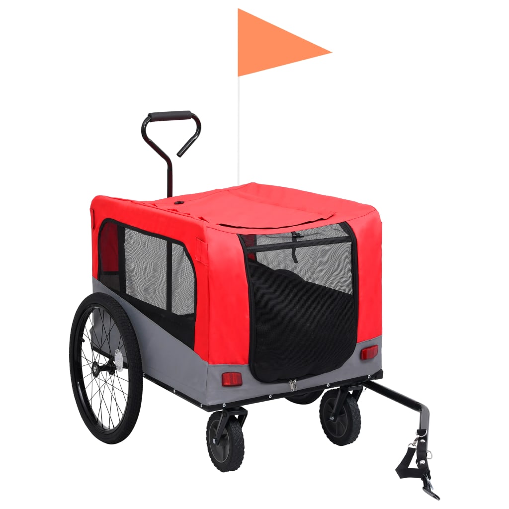 2-In-1 Fahrradanhänger Für Hunde Und Buggy