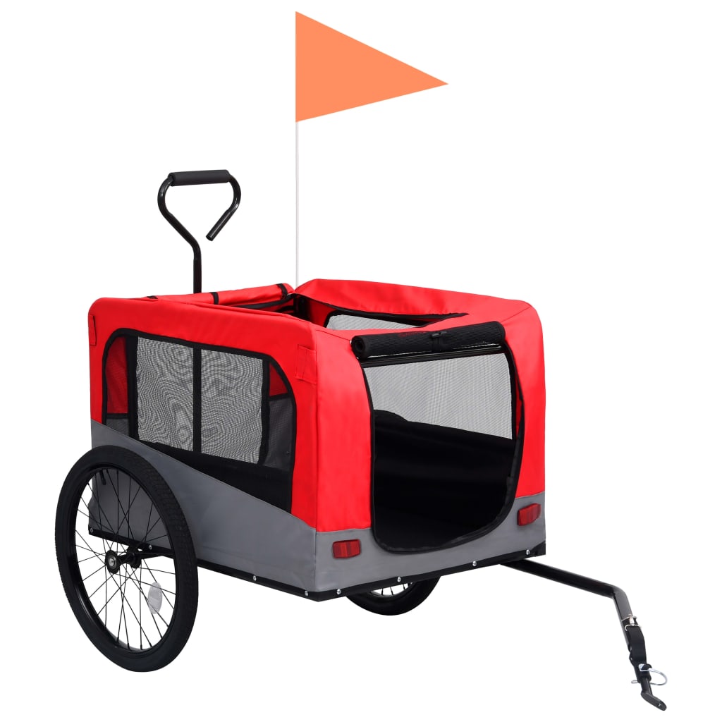 2-In-1 Fahrradanhänger Für Hunde Und Buggy