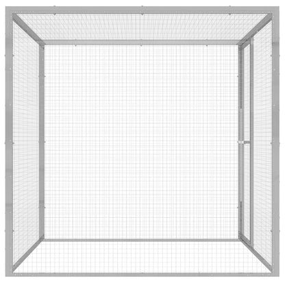 Katzenkäfig 1,5X1,5X1,5 M Verzinkter Stahl