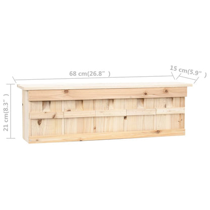 Spatzenhaus 5-Fach 68X15X21 Cm Tannenholz