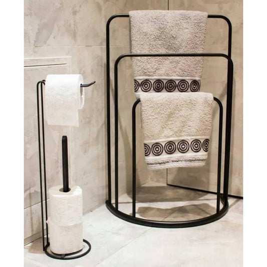 Bathroom Solutions Handtuchständer 49,5X75 Cm Metall Schwarz