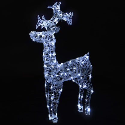 Weihnachtsdeko Rentier 90 Leds Acryl Kaltweiß