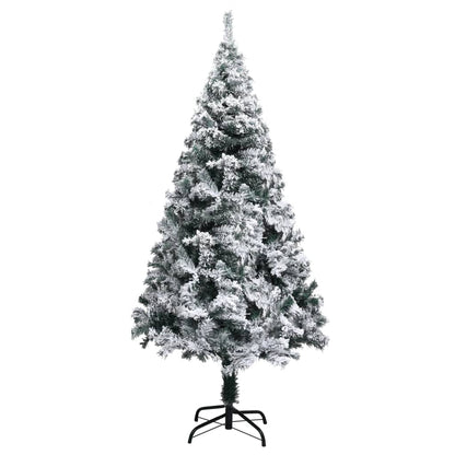 Künstlicher Weihnachtsbaum Mit Schnee Grün 150 Cm Pvc