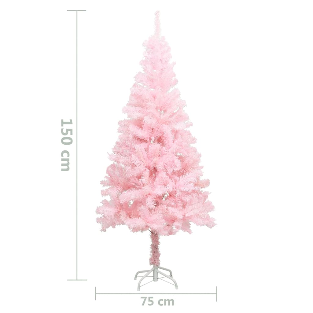 Künstlicher Weihnachtsbaum Mit Ständer 150 Cm Pvc