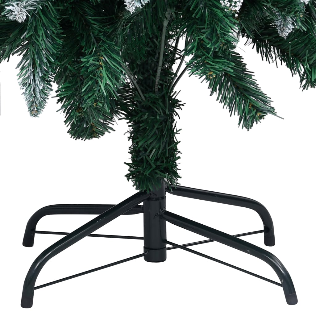 Künstlicher Weihnachtsbaum Mit Zapfen Und Schnee 150 Cm