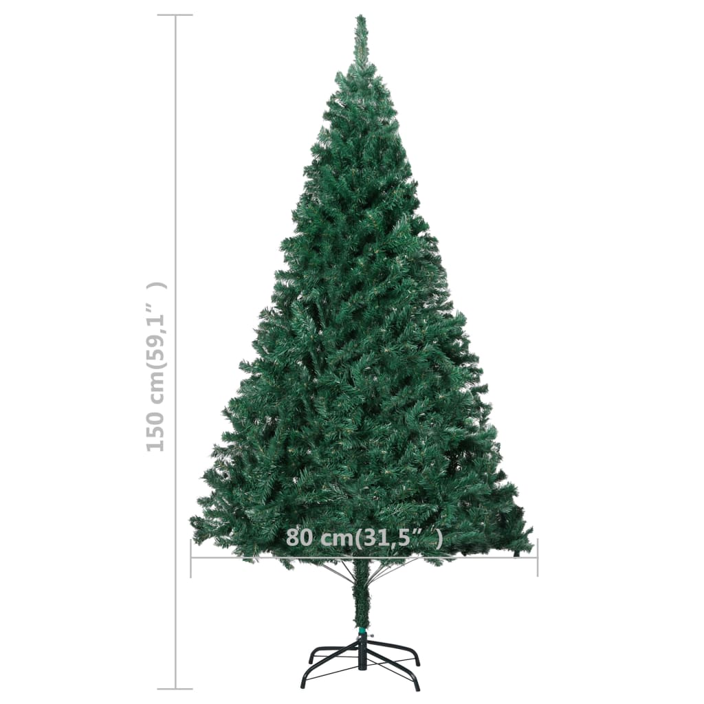 Künstlicher Weihnachtsbaum Mit Dicken Zweigen 150 Cm Pvc