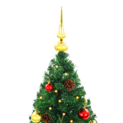 Künstlicher Weihnachtsbaum Mit Beleuchtung & Kugeln 150 Cm