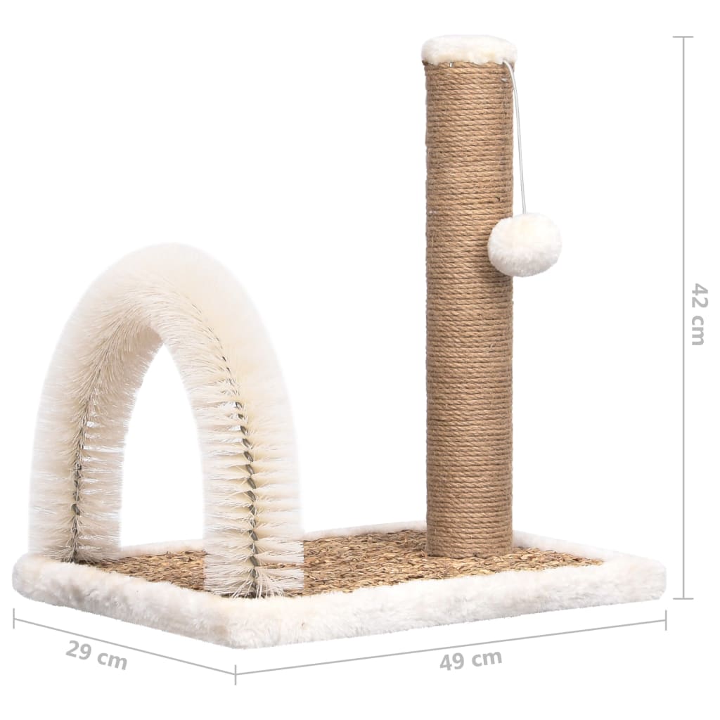 Katzenbaum Mit Fellpflegebogen Und Kratzsäule