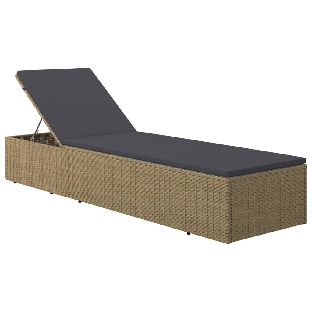 Sonnenliege Poly Rattan