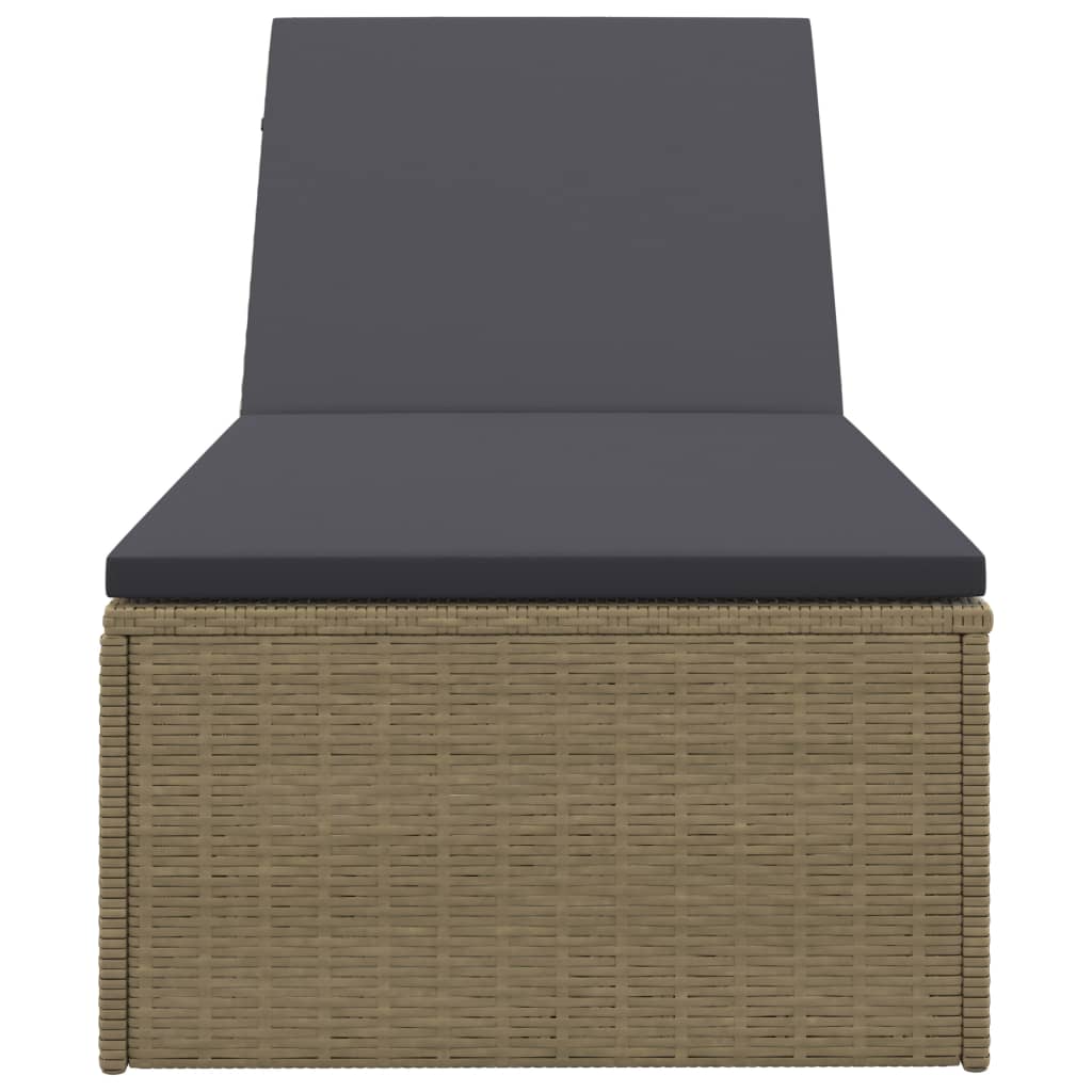 Sonnenliege Poly Rattan