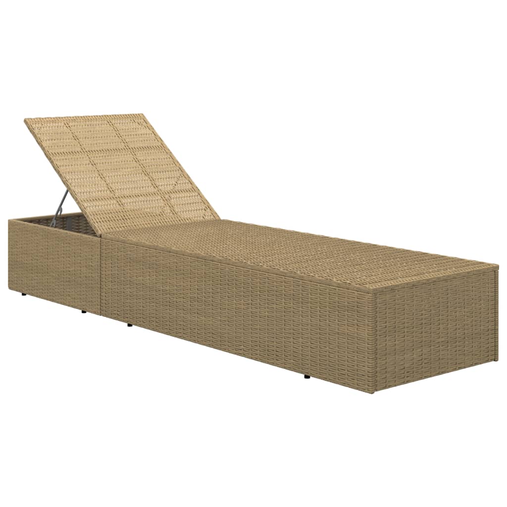 Sonnenliege Poly Rattan