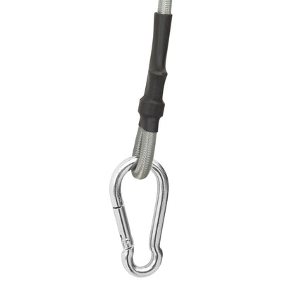 Seile Mit Karabiner 4 Stk. Gummi Schwarz