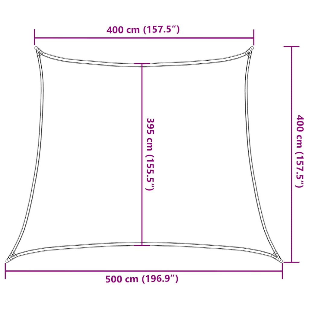 Sonnensegel 160 G/M² Trapezform Hdpe