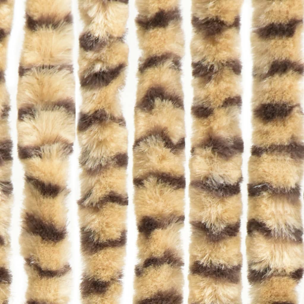 Insektenschutz-Vorhang Chenille Beige Und Braun