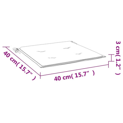 Gartenstuhl-Kissen 2 Stk. Oxford-Gewebe Creme