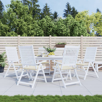 Gartenstuhl-Kissen 2 Stk. Oxford-Gewebe Creme