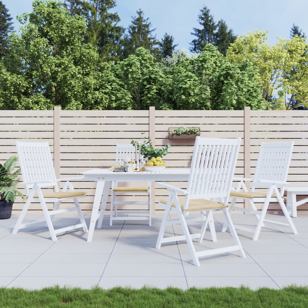 Gartenstuhl-Kissen 2 Stk. Oxford-Gewebe Beige