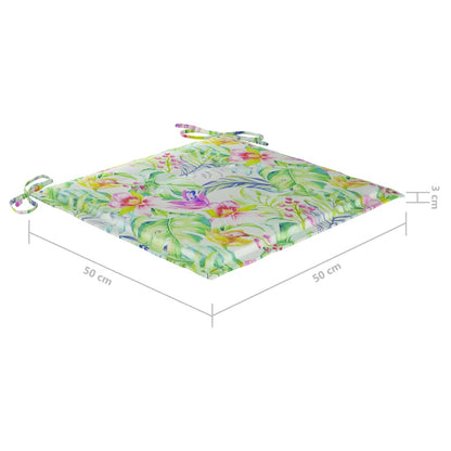 Gartenstuhl-Kissen 4 Stk. Oxford-Gewebe Blattmuster