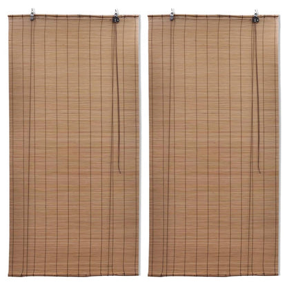 Bambusrollos 2 Stk. 100X160 Cm Braun