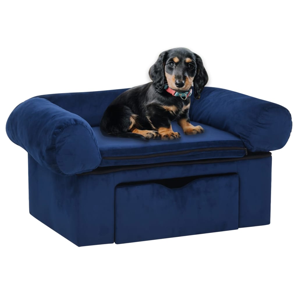 Hundesofa Mit Schublade 75X50X38 Cm Plüsch