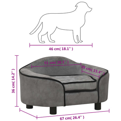 Hundesofa 67X47X36 Cm Plüsch