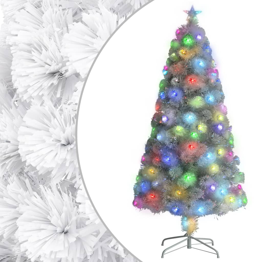 Künstlicher Weihnachtsbaum Mit Beleuchtung 120Cm Glasfaser