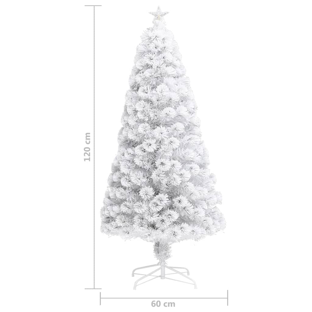 Künstlicher Weihnachtsbaum Mit Beleuchtung 120Cm Glasfaser