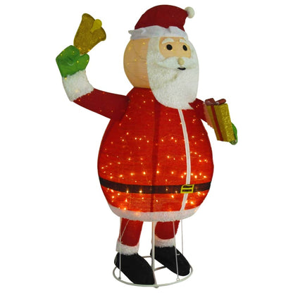 Led-Weihnachtsmann Weihnachtsfigur Luxus-Gewebe 180 Cm