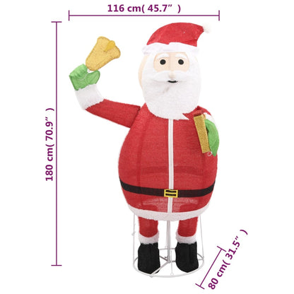 Led-Weihnachtsmann Weihnachtsfigur Luxus-Gewebe 180 Cm