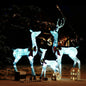 Led-Rentier-Familie Weihnachtsdeko Acryl 300 Led