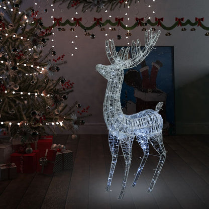 Weihnachtsdeko Rentier 90 Leds Acryl Kaltweiß