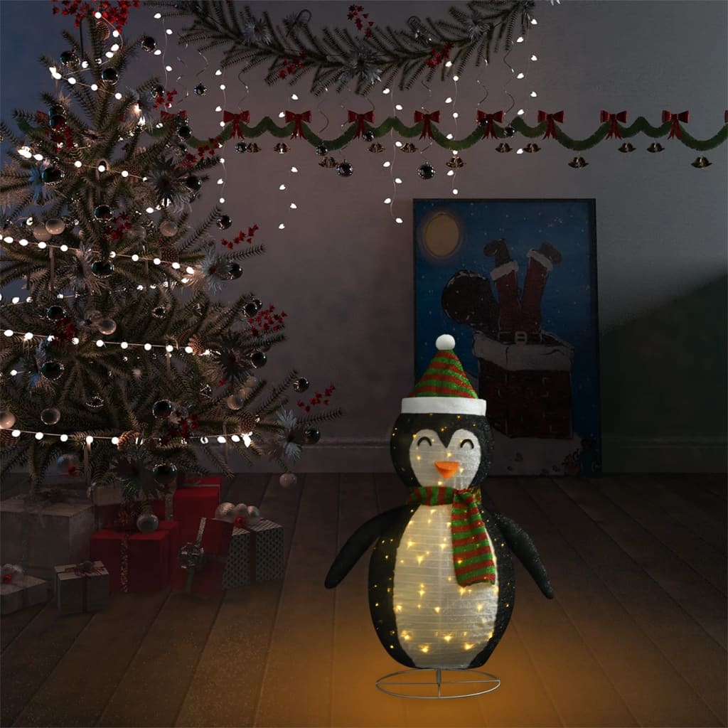 Weihnachtsdekoration Pinguin-Figur Led Luxus-Gewebe