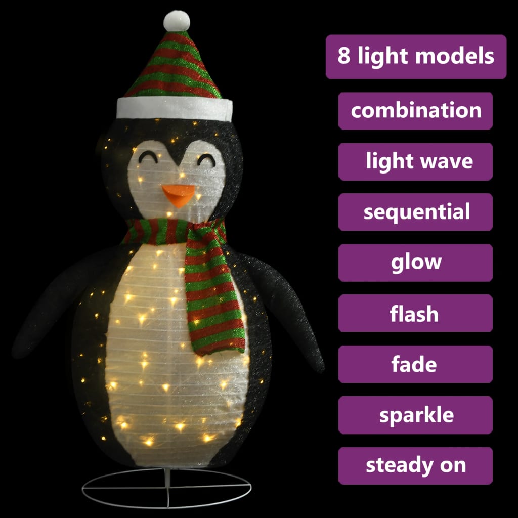 Weihnachtsdekoration Pinguin-Figur Led Luxus-Gewebe