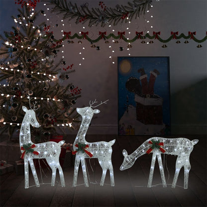 Weihnachtsdeko Led Rentiere 270X7X90 Cm En Warmweiß