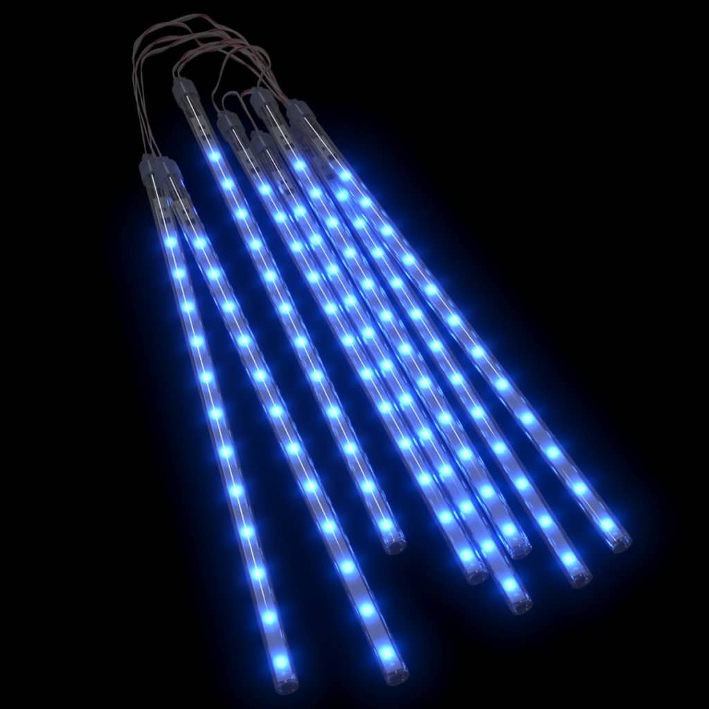 Led Meteor-Lichter 8 Stk. 192 Leds Blau