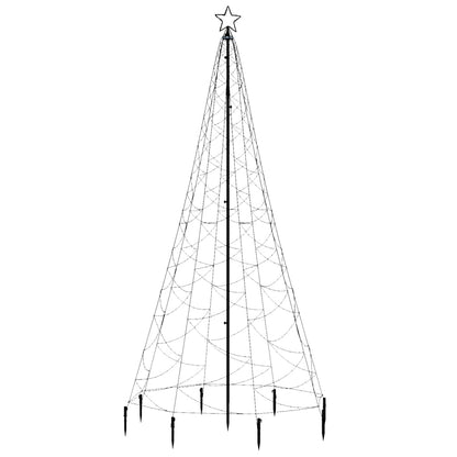 Led-Weihnachtsbaum Mit Metallstange 500 Leds 3 M