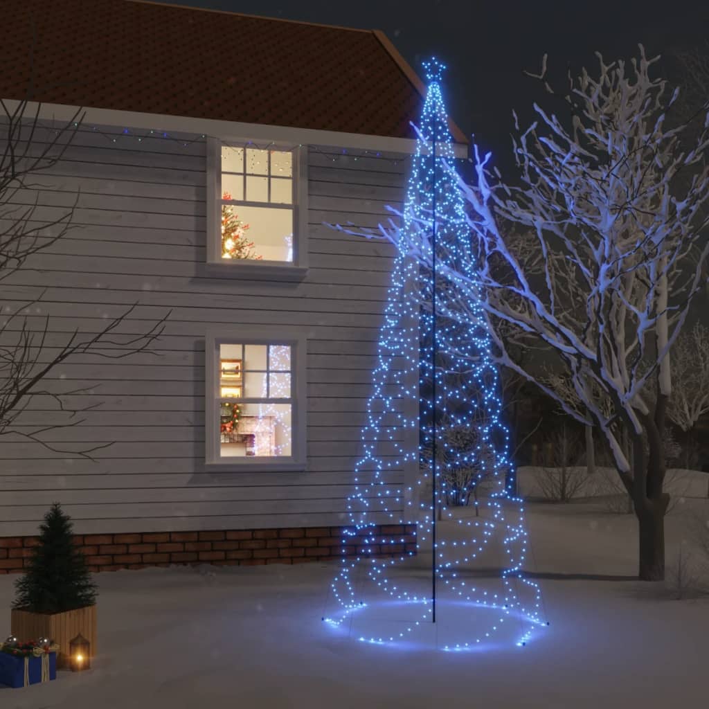 Led-Weihnachtsbaum Mit Metallstange 500 Leds 3 M