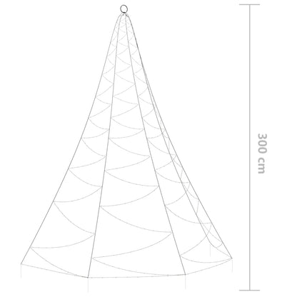 Weihnachtsbaum An Der Wand Mit Metallhaken 260 Led 3 M